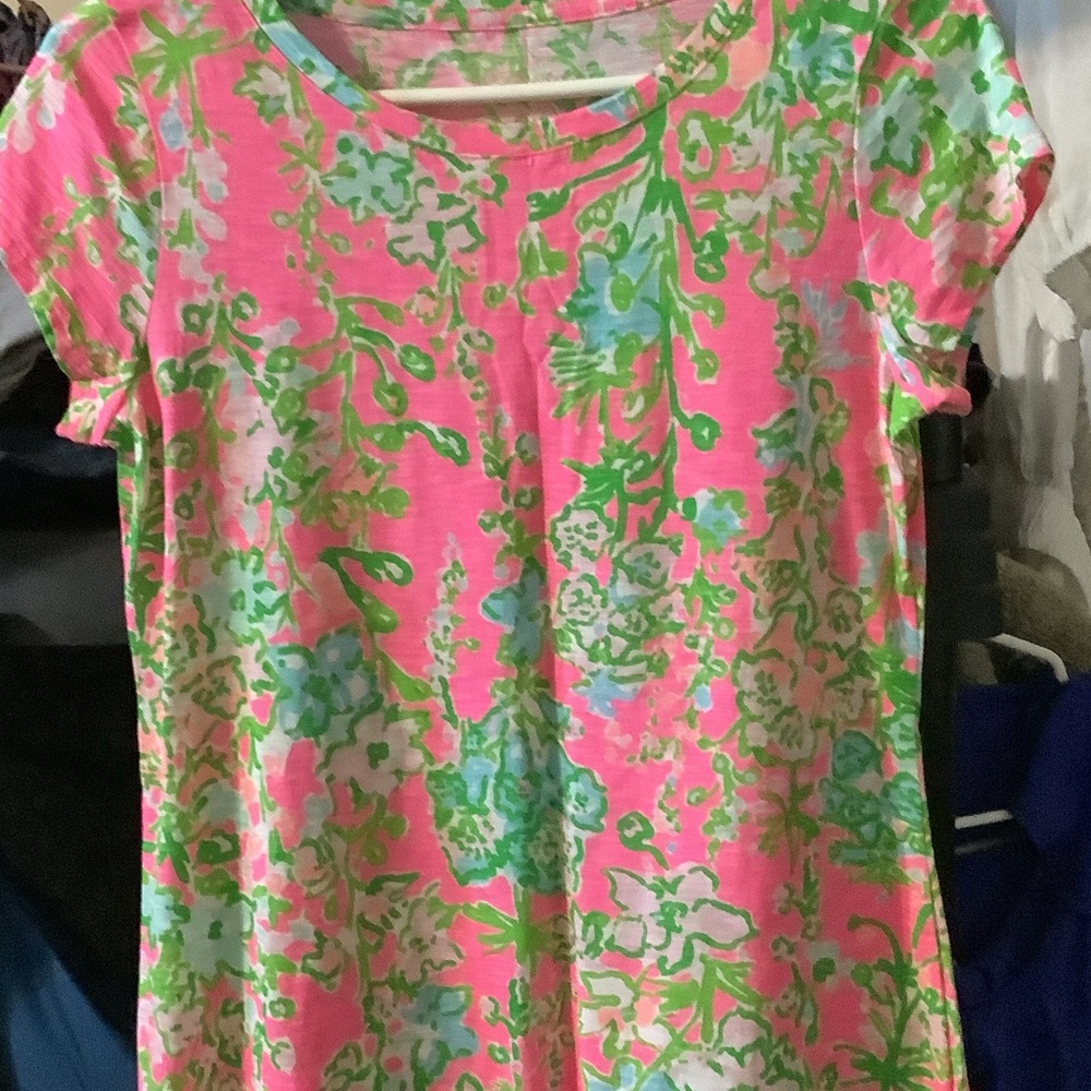 Floral Pink‎ and Green Women's Top